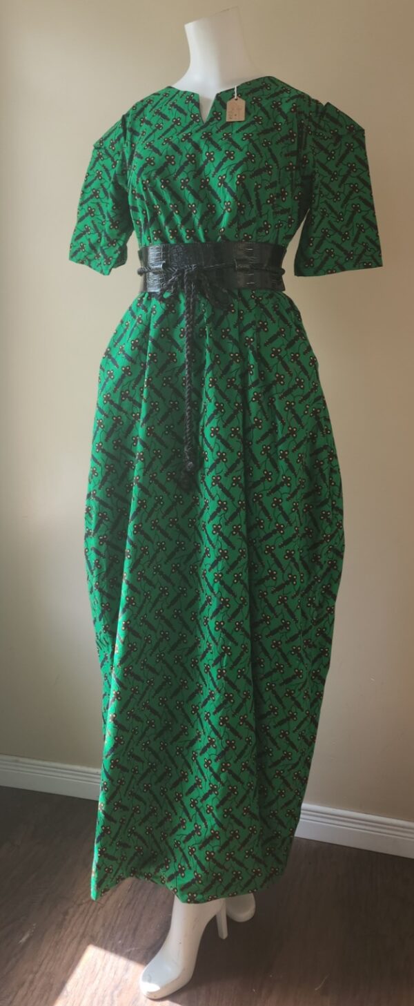 Green Key Long Dress